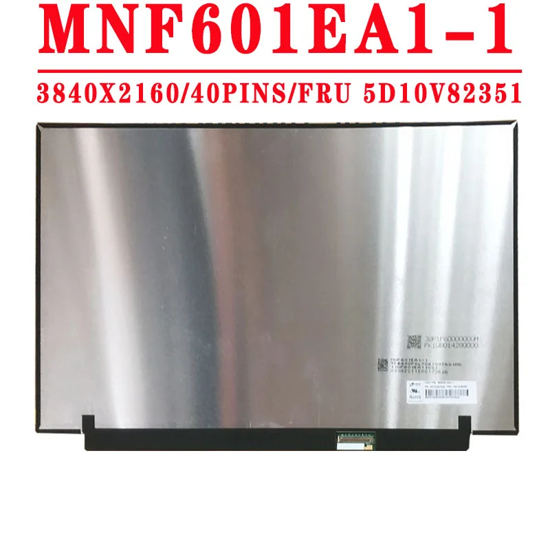 Fru 5d10v82351 Mnf601ea11 Ne156qum-n6a V3.1 15.6 Polegadas 3840x2160ips Uhd 40pin Edp 72 Ntsc 600 cd m Tela Lcd sem Parafuso