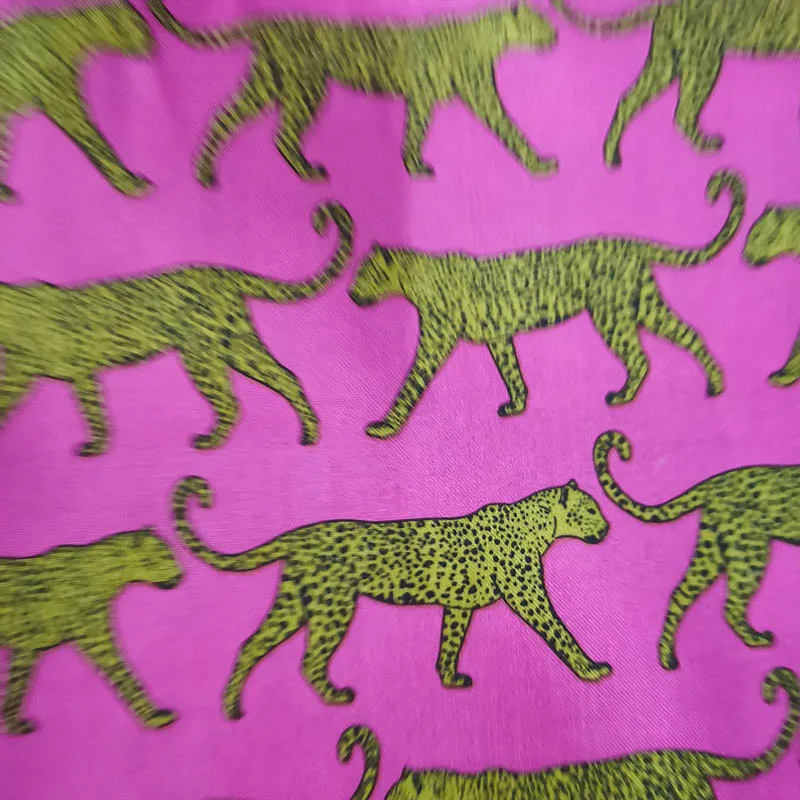 Good,Cartoon  Leopard  Cloth,100%Cotton Fabric,Digital Printing,Animal Leopard ,Patchwork,DIY,Sewing Women/Man Clothing Dress