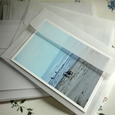 10pcs/lot Lovely Vintage Blank Translucent vellum envelopes DIY Multifunction Gift 175*125mm