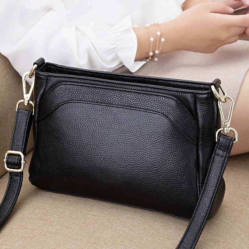 

Genuine Leather Shoulder Bags for Women Luxury Handbag Fashion Ladies Crossbody Bag Female Party Totes Purse bolsa feminina