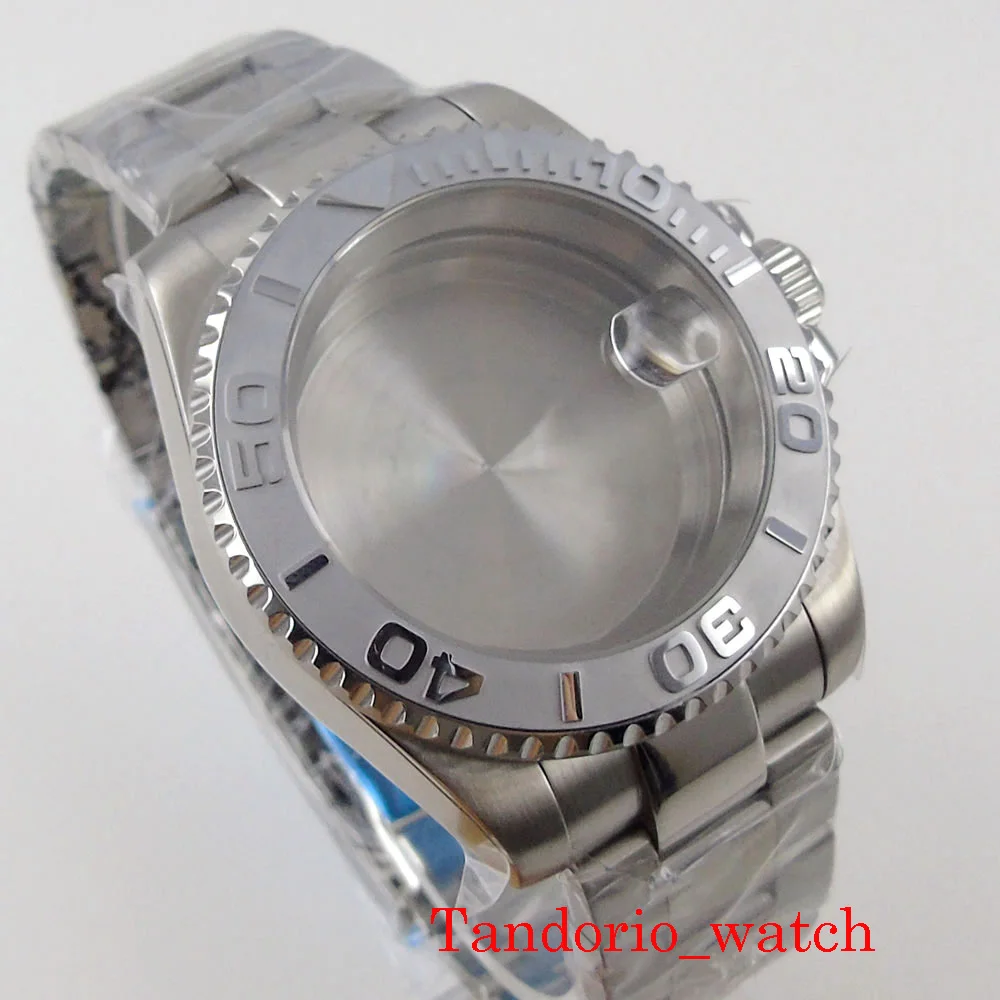 Boîtier de montre en acier inoxydable bidirectionnel, plongée Tandorio 20 iko, verre saphir, 40mm, NH34, NH35, NH36