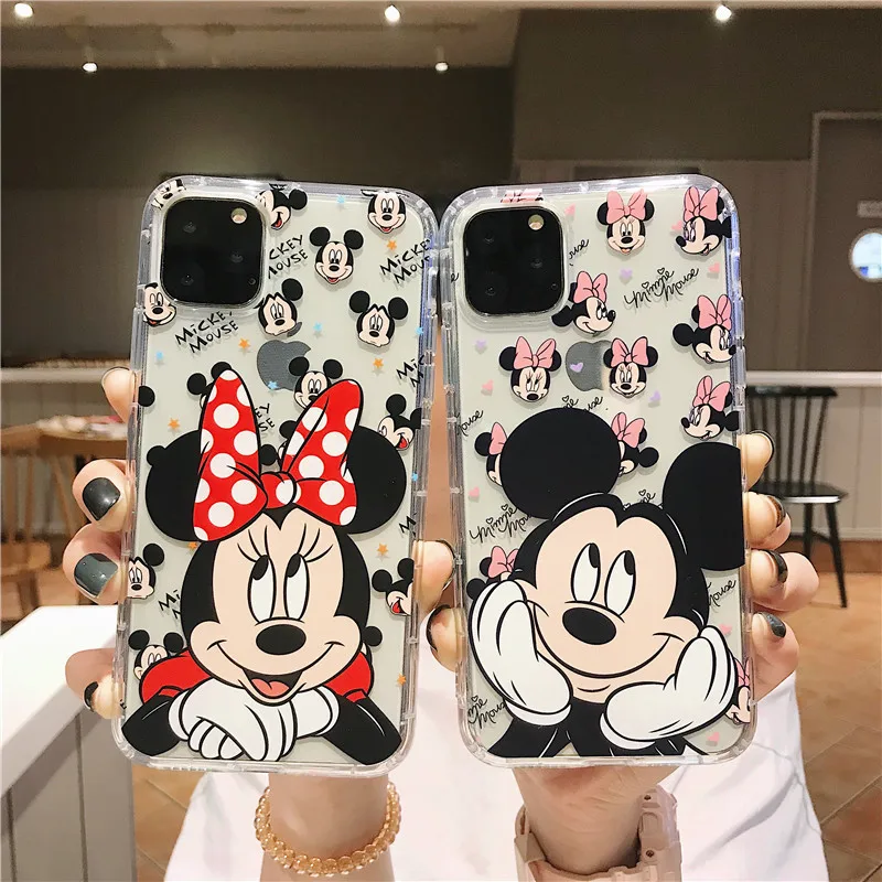 Funda de silicona con dibujos animados de Disney, carcasa suave a prueba de golpes para iPhone 12, 11 Pro Max, Mini, X, XR, XS Max, 7, 8, 6s Plus, SE