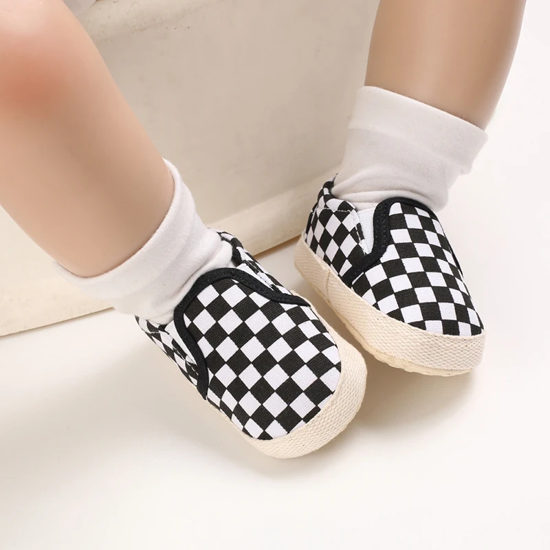 2025 neue Baby Leinwand Turnschuhe Anti-slip Weiche Plaid Baby Junge Mädchen Schuhe Neugeborene Erste Wanderer Infant Baby unisex Casual Schuhe – Detail 22