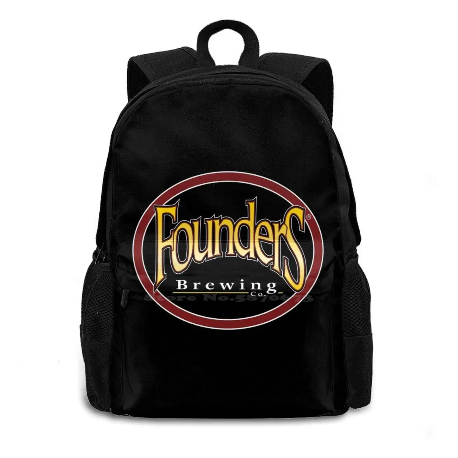 Awesome Founders Logo School Bag Big Capacity Backpack Laptop 15 Inch Logo Black Greeks Founder Step Show Black Lives