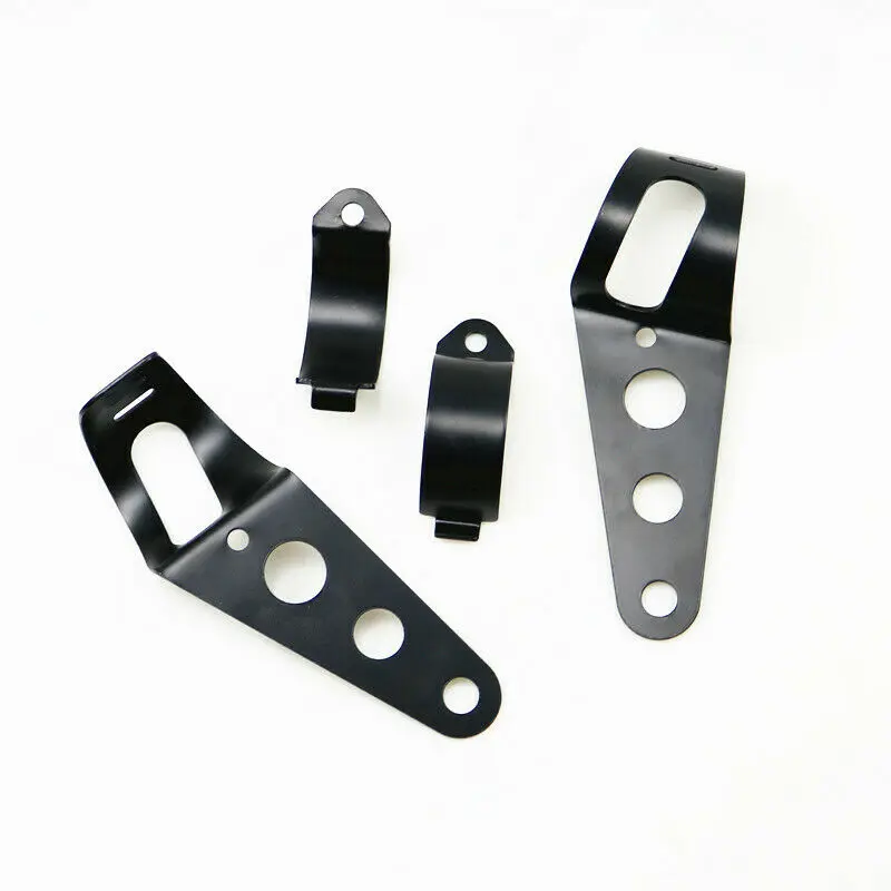 43-51mm Headlight Mount Black Fork Bracket For Harley Honda Chopper Cruiser CB