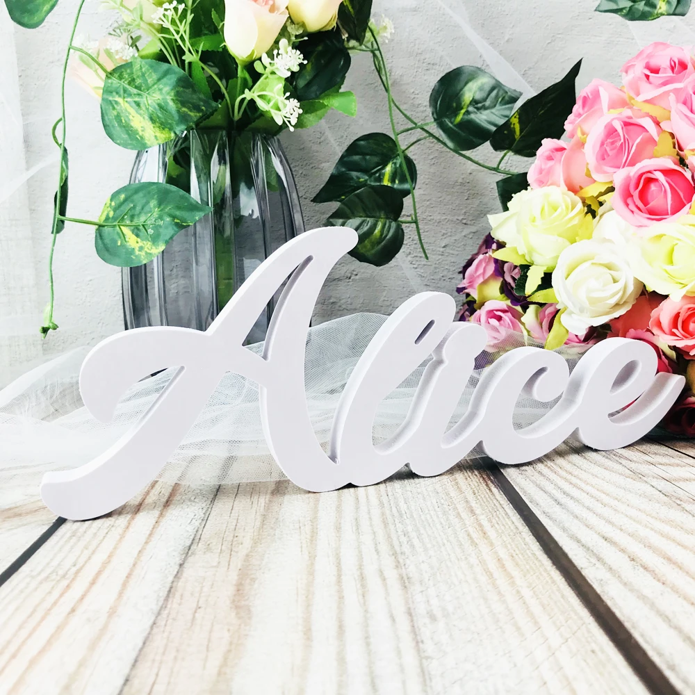 Personalized Wedding Letters Freestanding Wedding Initial Signs Personalized Table Signs factory production Custom Name Sign