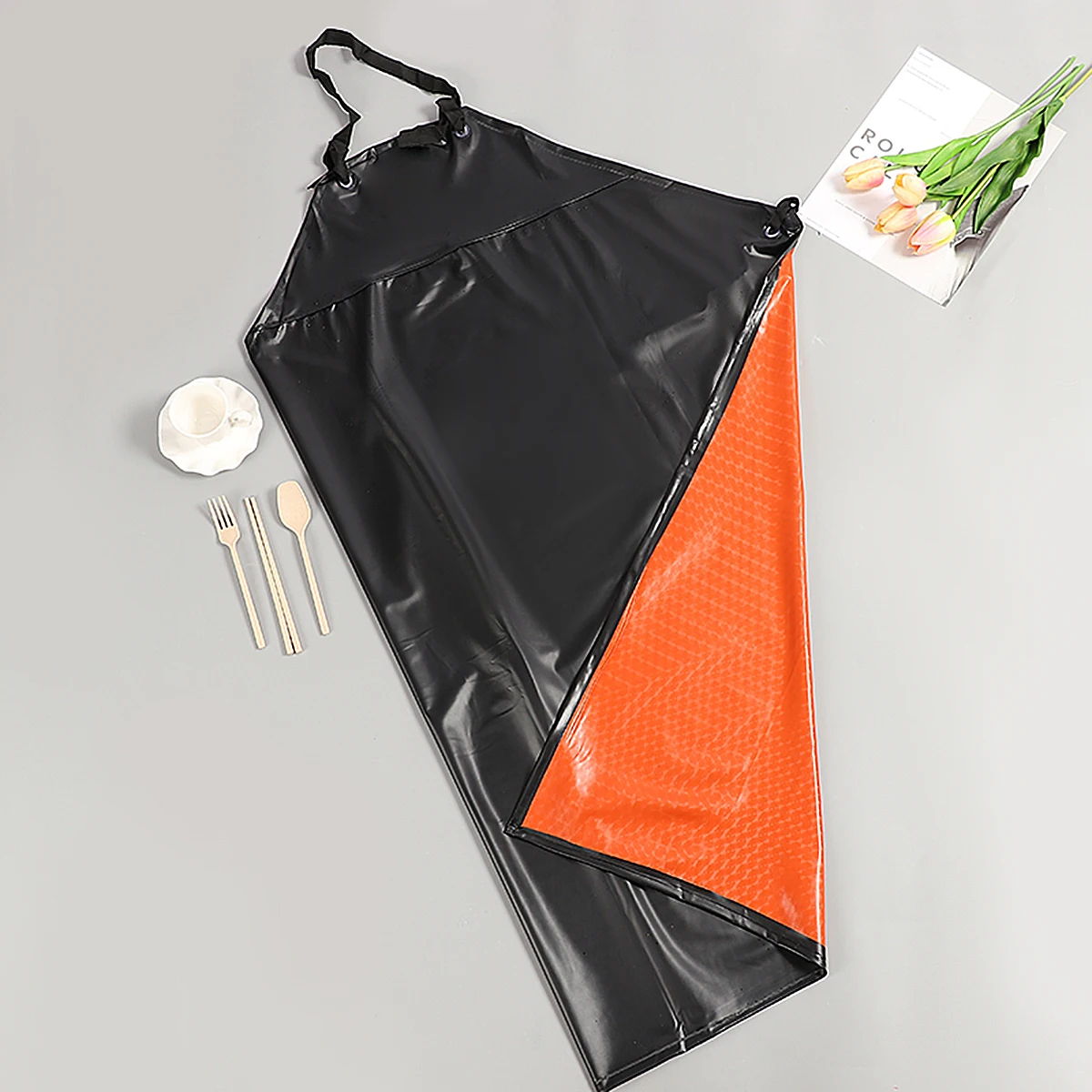 

Labour Protection Leather Apron Acid & Alkali Resistant Dirt & Oil Resistant Waterproof Apron-1pc