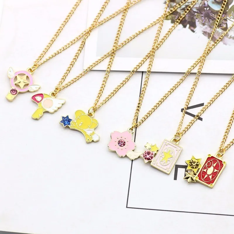 DIY Trendy Pendant Of Anime Sakura Kuluo Card Captor Bird Head Kero Necklaces&Pendants Chains Childhood Party Gifts Fashion