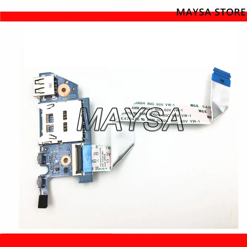 original 809831-001 FOR HP 13-S 13-S120NR series USB CARD READER BOARD 448.04503.0011 test good