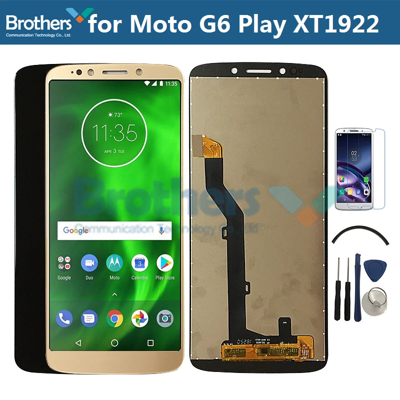 

ЖК-экран для Motorola Moto G6 Play, ЖК-дисплей для Moto xt006, сенсорный экран, дигитайзер, экран в сборе, замена, верхняя часть