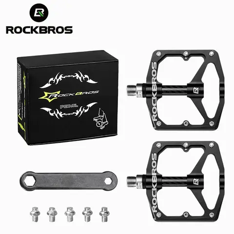 ROCKBROS 알루미늄 합금 초경량 BMX 자전거 페달, 밀폐형 2 베어링 페달, 도로 산악 사이클링 자전거 액세서리