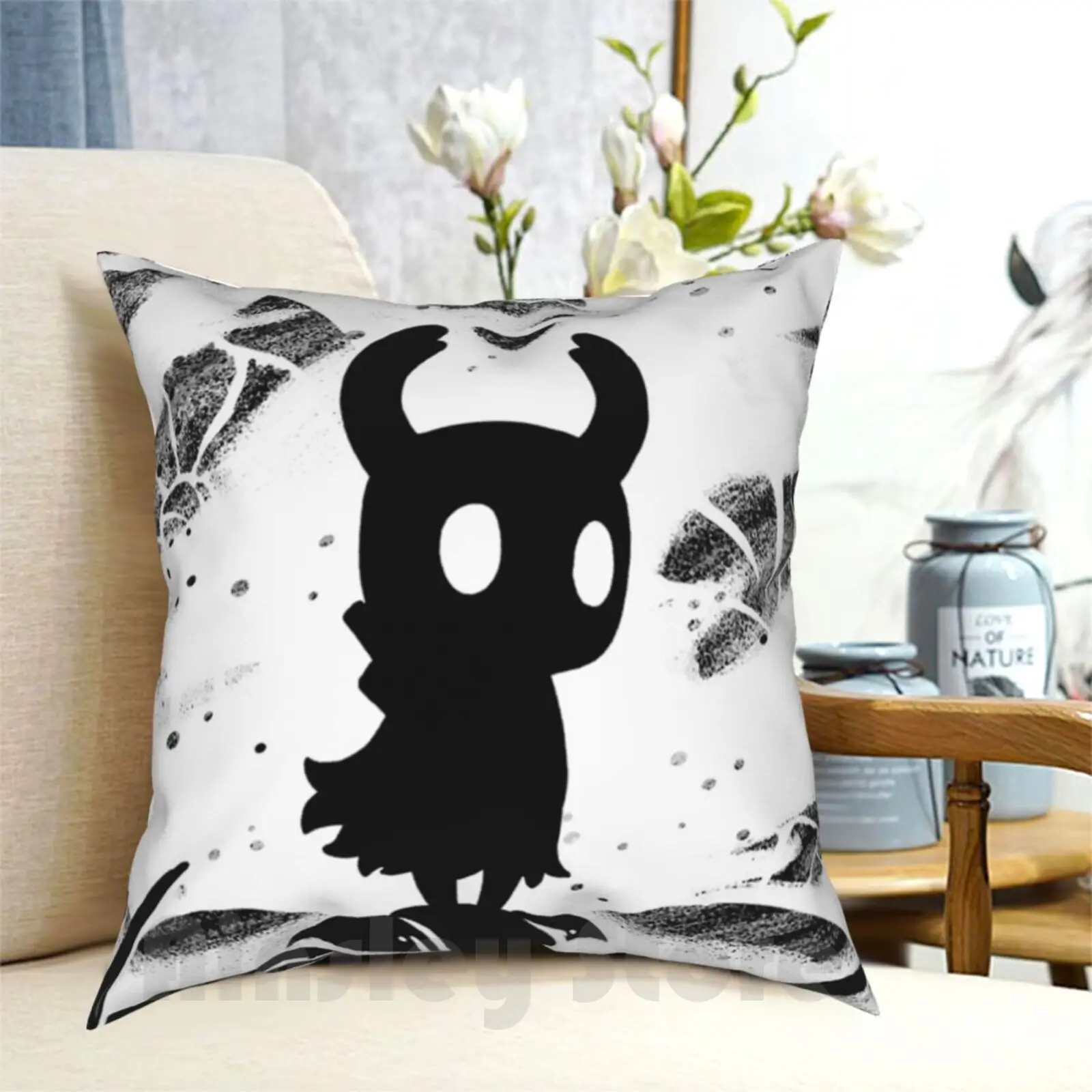 Hollow Knight Inspired Painting-Pillow Case Printed Home Soft DIY Pillow cover Knight Hollow Knight Video Game Grubs Hollow