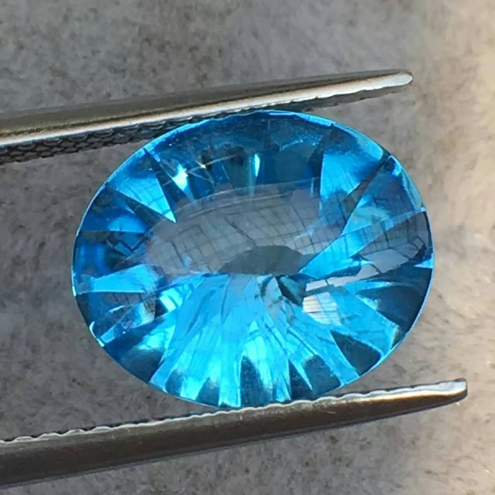 

10mm*12mm Natural Topaz Loose Gemstone Cabochon Cut Topaz Gemstone for Jewelry Shop