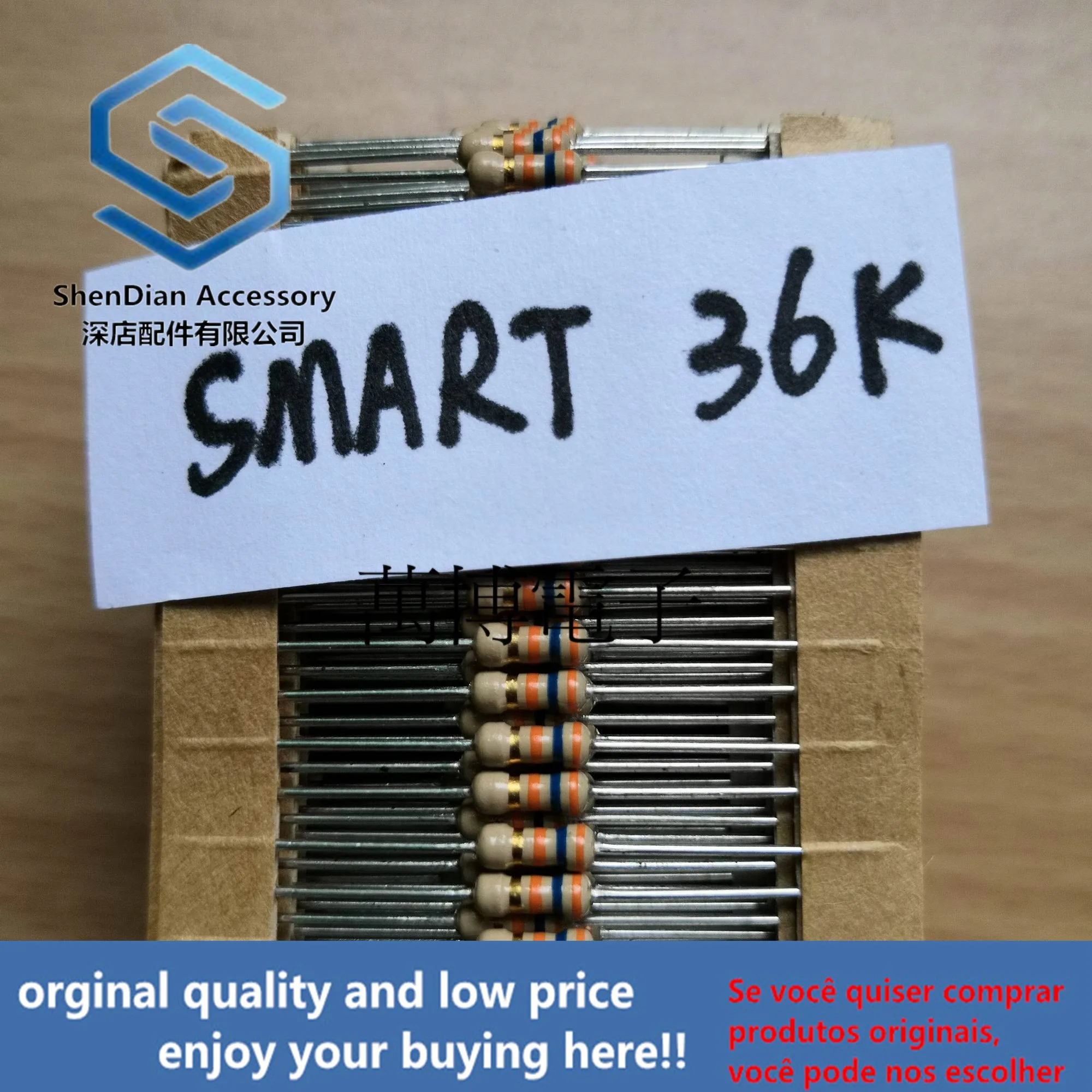 

30pcs only orginal new SMART resistance SMART resistance Korea 1/4W 0.25W 36K Europe 36K can pay