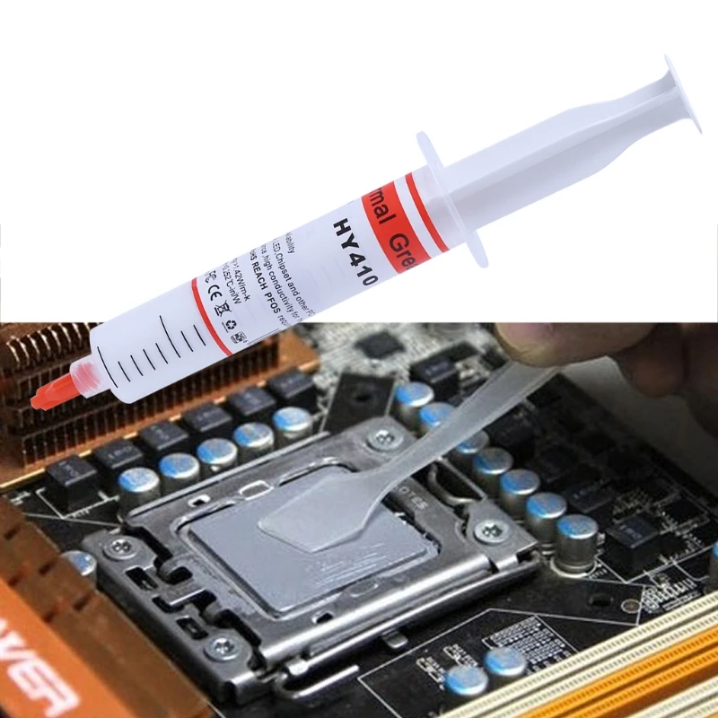 30G HY410-TU20 White Thermal Grease CPU Chipset Cooling Compound Silicone Paste