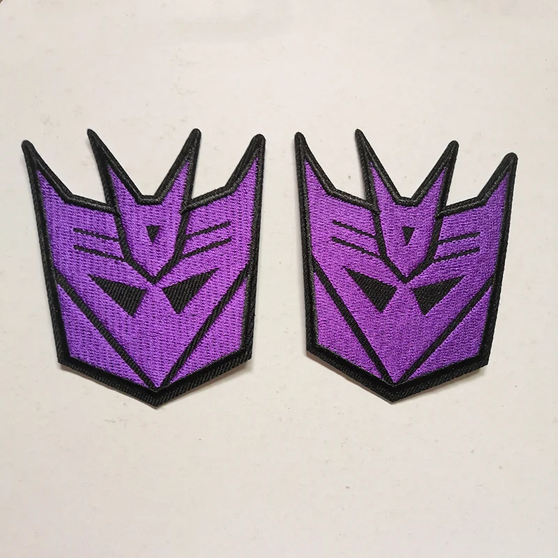 2PCS Autobots Cloth Stickers Back with glue for Clothes Patches DIY Clothes pattern Different Style Embroidered ironing stickers