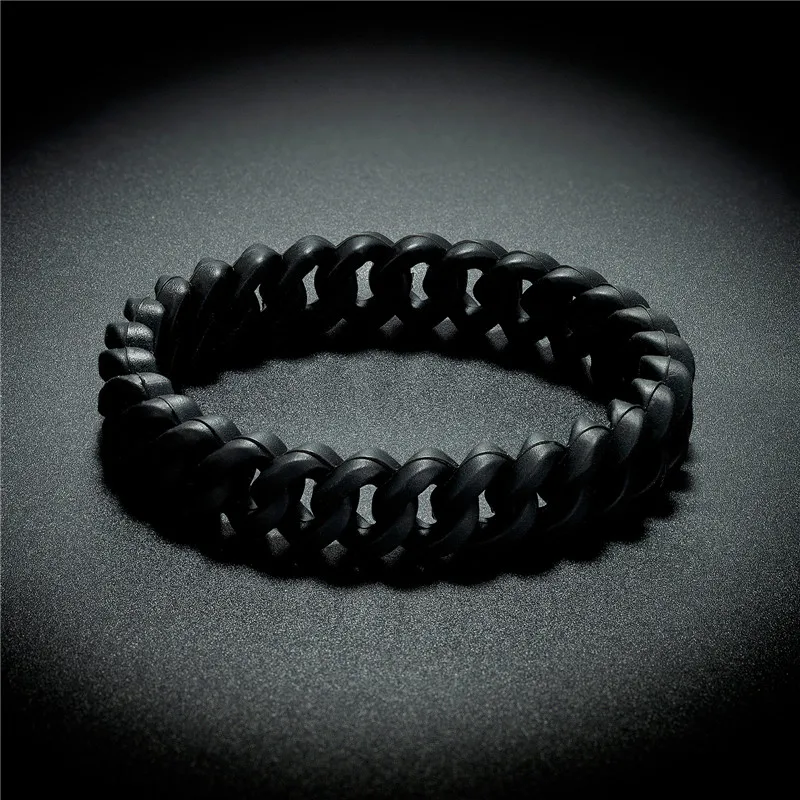 Personalized Camouflage Silicone Bracelet Twist Shape Trendy Men's Bracelet Wristband Fashion Mixed Color Hollow Simple Bracelet