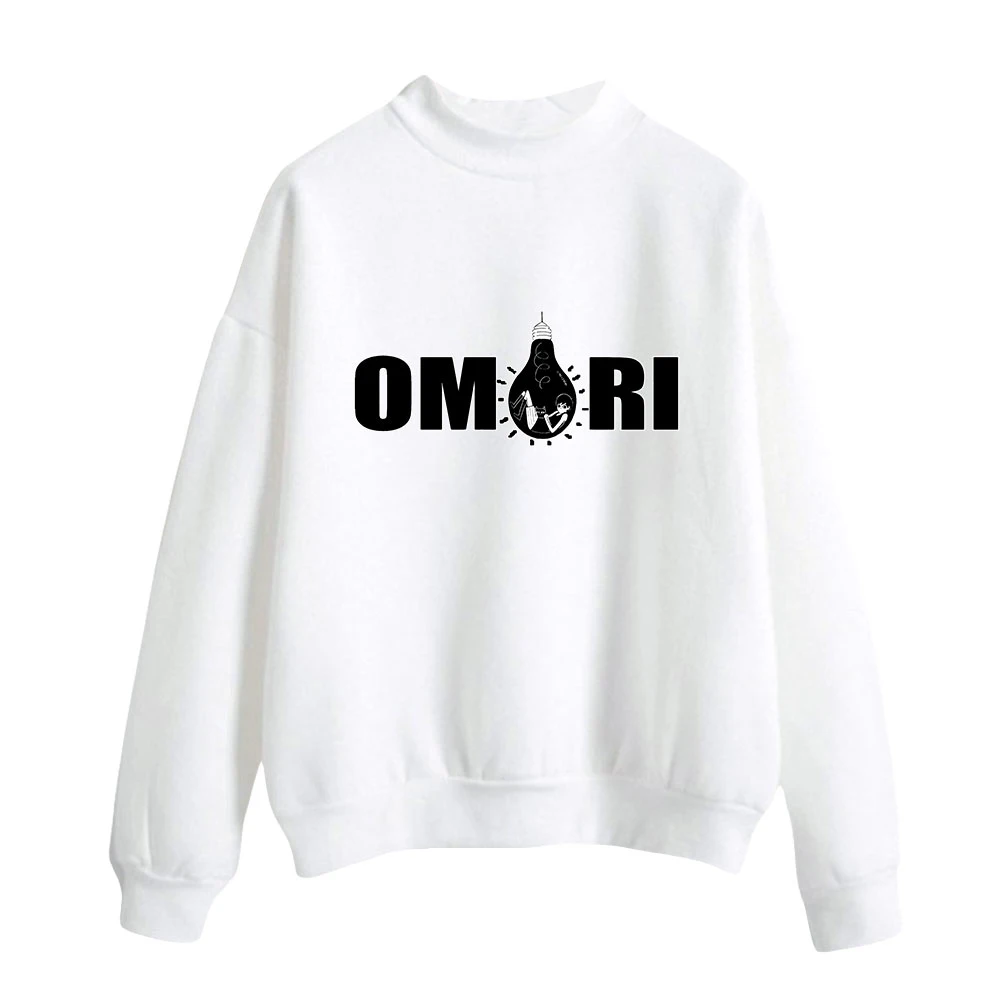 Omori Fashion Turtleneck Sweatshirts Women Men Long Sleeve Sweatshirts Hot Sale Casual Pullover Clothes