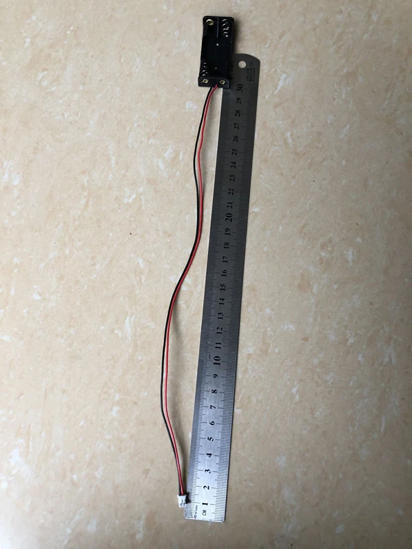 AAA بطارية حامل صندوق تخزين الحاويات 2 فتحات ل 2 x AAA الأسود مع التوصيل البلاستيك بطاريات قذيفة