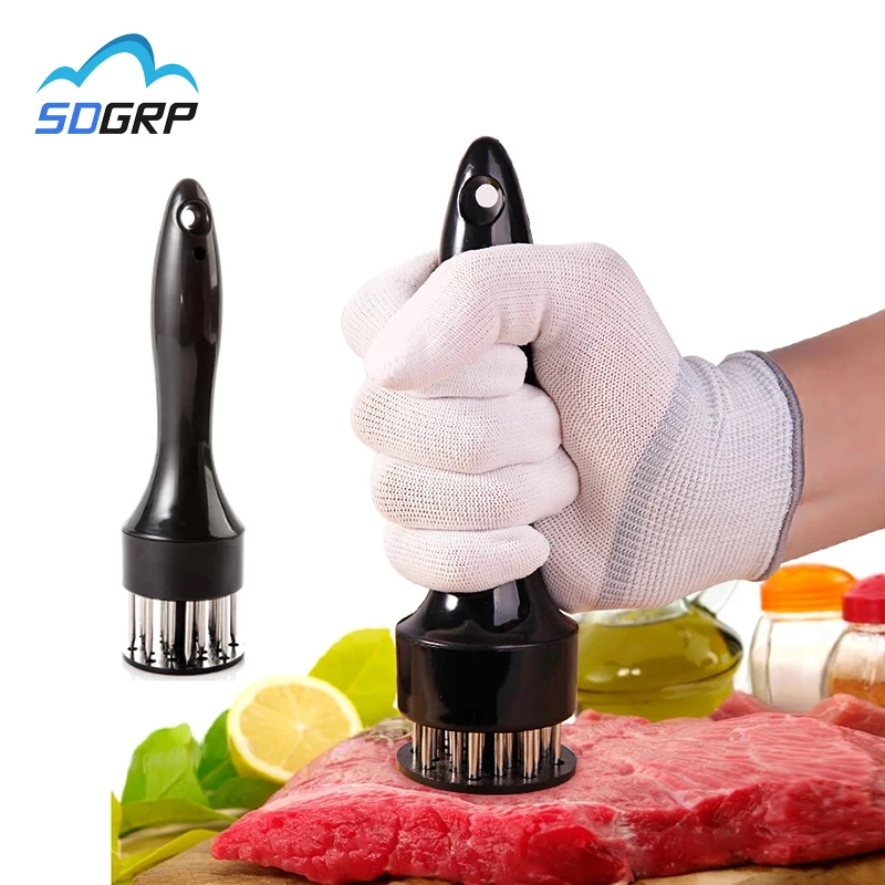 

SDGRP Kitchen Stainless Steel Gadget Meat Tenderizer Needle Steak Pork Chops Loose Household Meat Hammer Food Cooking Meat Tool