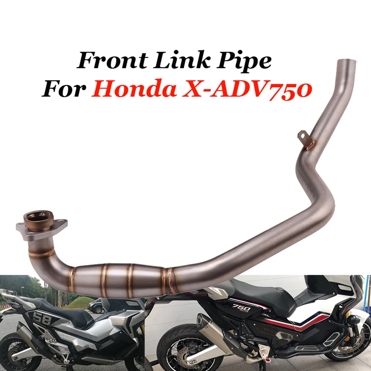 

Full System Motorcycle Exhaust 51mm Muffler Escape Modified Tube Header Front Link Pipe Slip On For Honda X-ADV 750 X ADV750