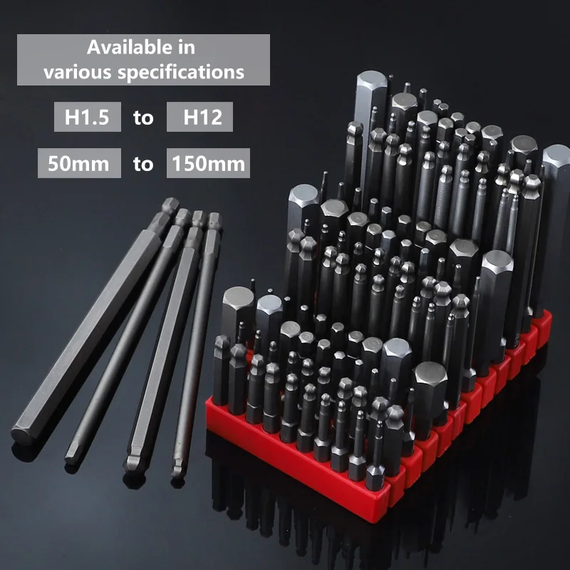 H1.5-H12 Hexagon Screwdriver Bit Set 1/4