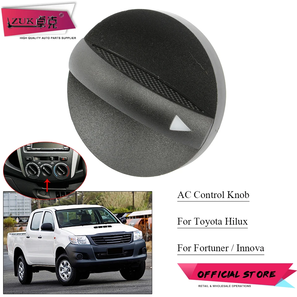 ZUK For Toyota For Hilux Fortuner Innova 2005-2012 Auto Heater Knob Control Key Button Air Condition Controller OEM:55905-0K010