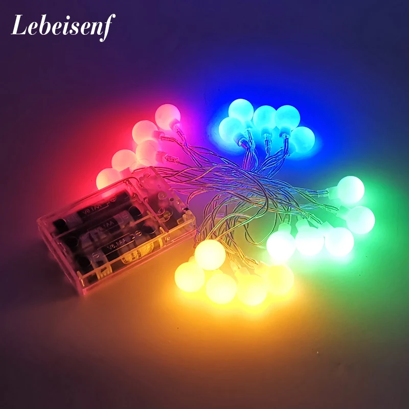 Christmas String Fairy Lights,1M 2M 3M AA Battery Ball Christmas Lights Indoor Garland on Batteries Wedding Christmas Decoration