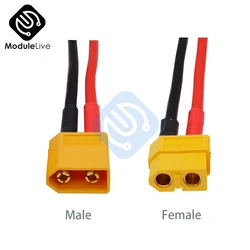 1/2PCS/Set XT60 Male Female Battery Connector Female Male Plug with Silicon 14 AWG Wire High Quality