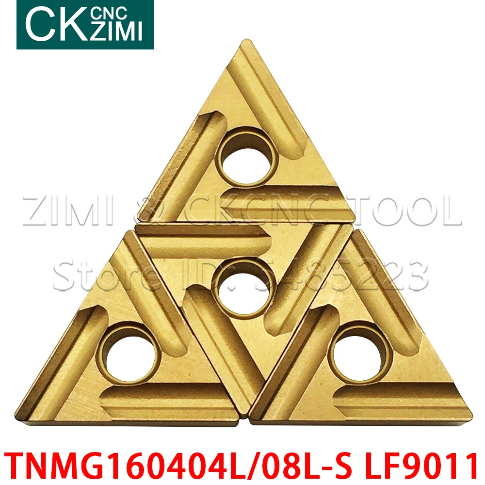 10 قطعة TNMG160404L-S LF9011 TNMG160408L-S LF9011 أدوات كربيد تحول إدراج CNC مخرطة الخشب تحول أدوات شفرة TNMG للصلب