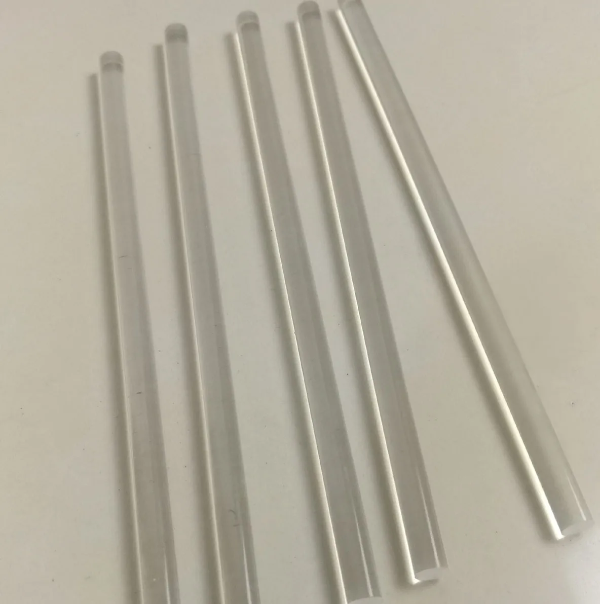 2mm to 100mm High Purity Silica Quartz Rod solid glass bar For Smelting,Casting ,Scientific research customize service