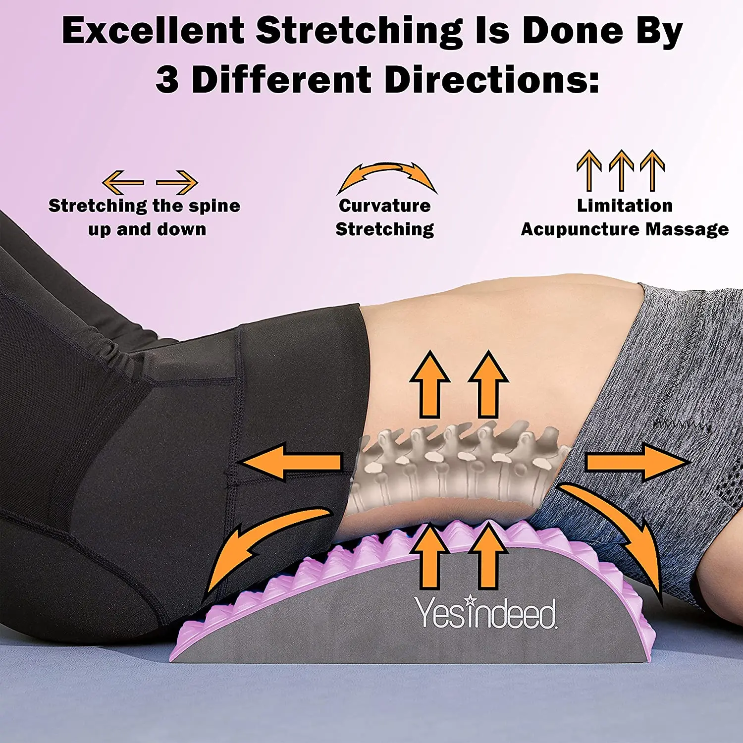 Abdominal Exerciser Mat Stretcher Back Stretcher Pillow EVA Core Trainer Massaging Spikes Mat Home Gym Workout Fitness Equipment