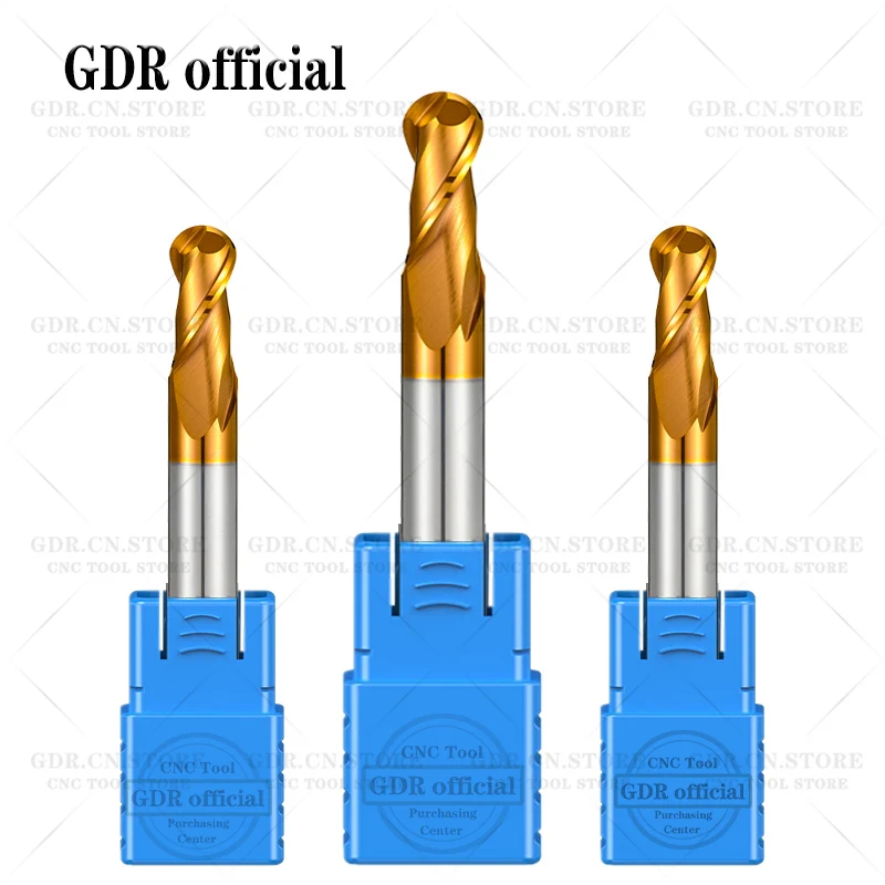 End Mill HRC55 Carbide End Mill 2 Flutes Milling Cutter tools Tungsten Steel Milling Cutter nose end mill