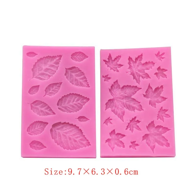Leaf Maple Silicone Mold Leaves Shaped Sugar Cake Baking Mold Decoration DIY Jewelry Resin Casting Mold