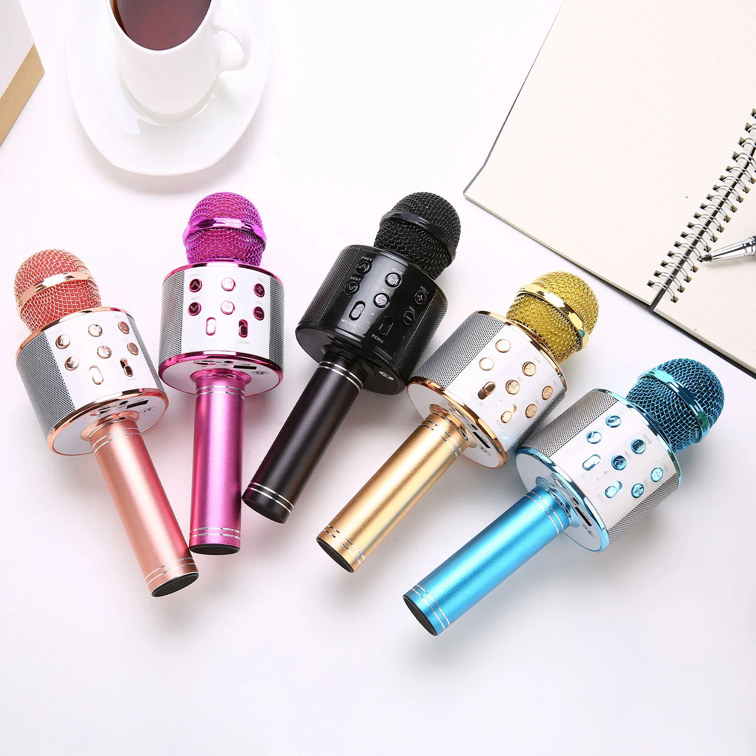 Ws858 Wireless Microphone Speaker Wireless Handheld Karaoke Professional Speaker Home Ktv Handheld Gamer Microphone