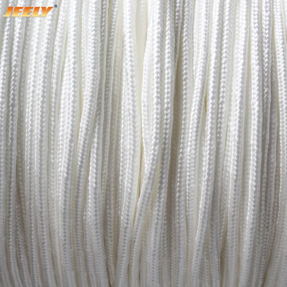 JEELY 10M 1.5mm UHMWPE Core with Polyester Jacket 16/24/32 Strands Round Stiff Version Cord