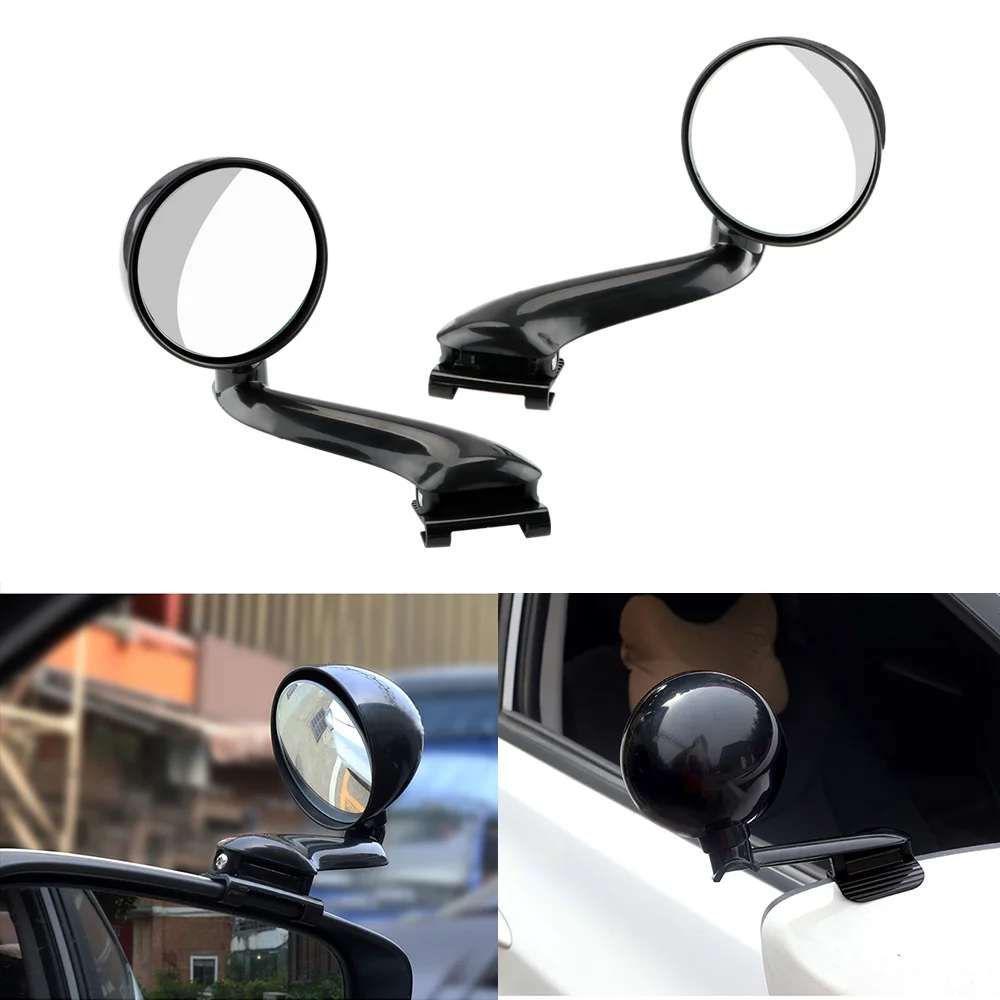 For Car Vehicle Side Blindspot Blind Spot Car Front view mirror 360 Rotation Adjustable Auxiliary Rearview Clear View