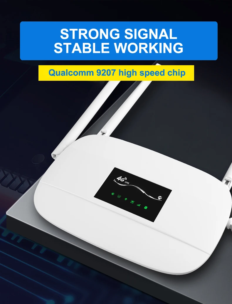 4G wifi router 4G lte cpe SIM card wifi router 300m CAT4 32 wifi users router RJ45 WAN LAN indoor lte CPE wireless router