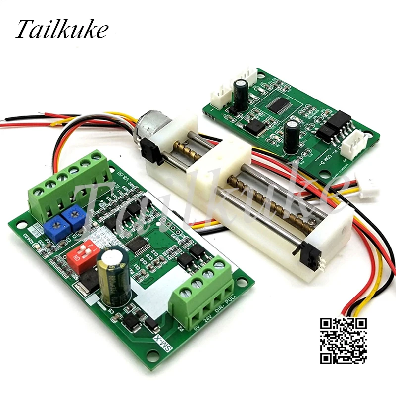 Miniature Stepper Motor Sliding Table, Sliding Table, Stepping Drive, Controller, 4 Motion Modes with Limit