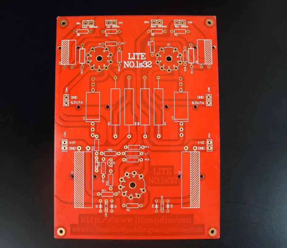 

LITE LS32 PCB Tube Preamplifier PCB Empty Board 6H30 Tube Amplification PCB