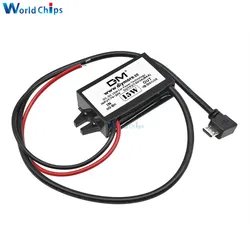 DC-DC 12V to 5V 3A Converter Step Down Power Supply Module Micro USB DC/DC Power Converter Waterproof