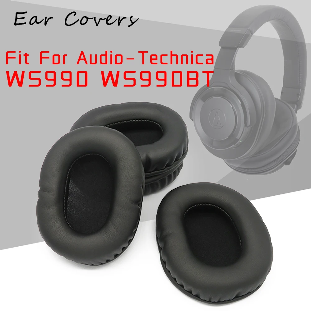 

Подушечки для Audio-Technica WS990 WS990BT ATH-WS990BT ATH-WS990 наушники подушечки Замена гарнитуры из искусственной кожи из губчатого материала