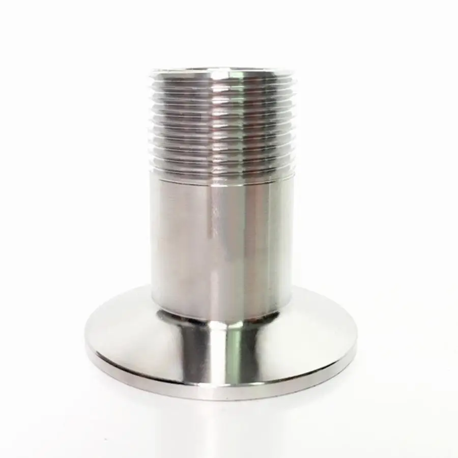 

1-1/2" BSPT Male x 1.5" Tri Clamp SUS 304 Stainless Steel Sanitary Coupler Fitting Homebrew Beer