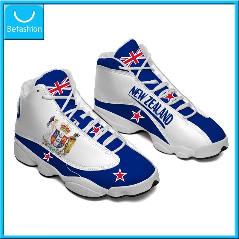 Dropshipping Print On Demand Oceania Australia New Zealand Flag Custom Print Basketball Sneaker Shoes Free Shipping