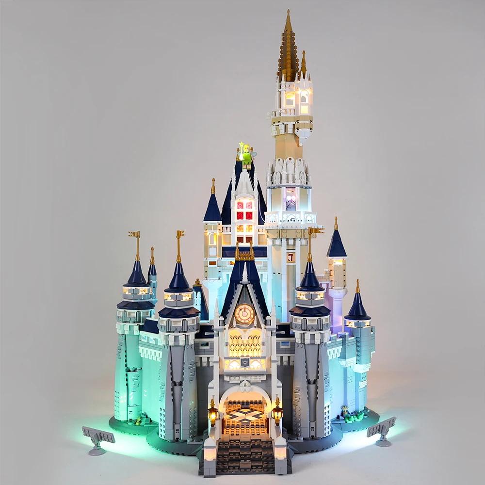 Led Light Kit For 71040 Cinderella Princess Castle Compatible with 16008 Lighting Set Not Include Model