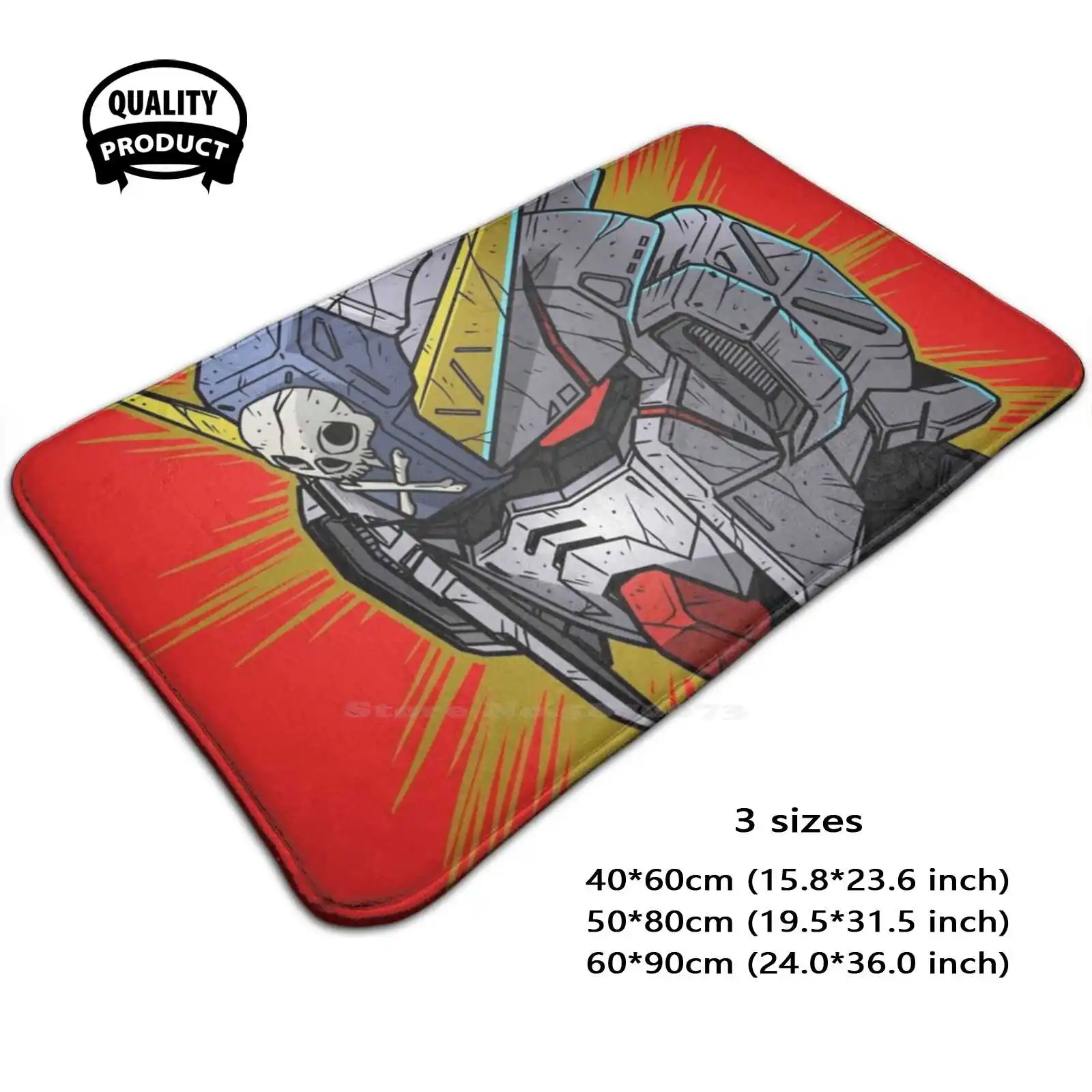 Crossbone X - 1 Soft Cushion Home Carpet Door Mat Car Rug Anime Manga Comic Cartoon Animation Fantasy Fiction Japanese Mecha