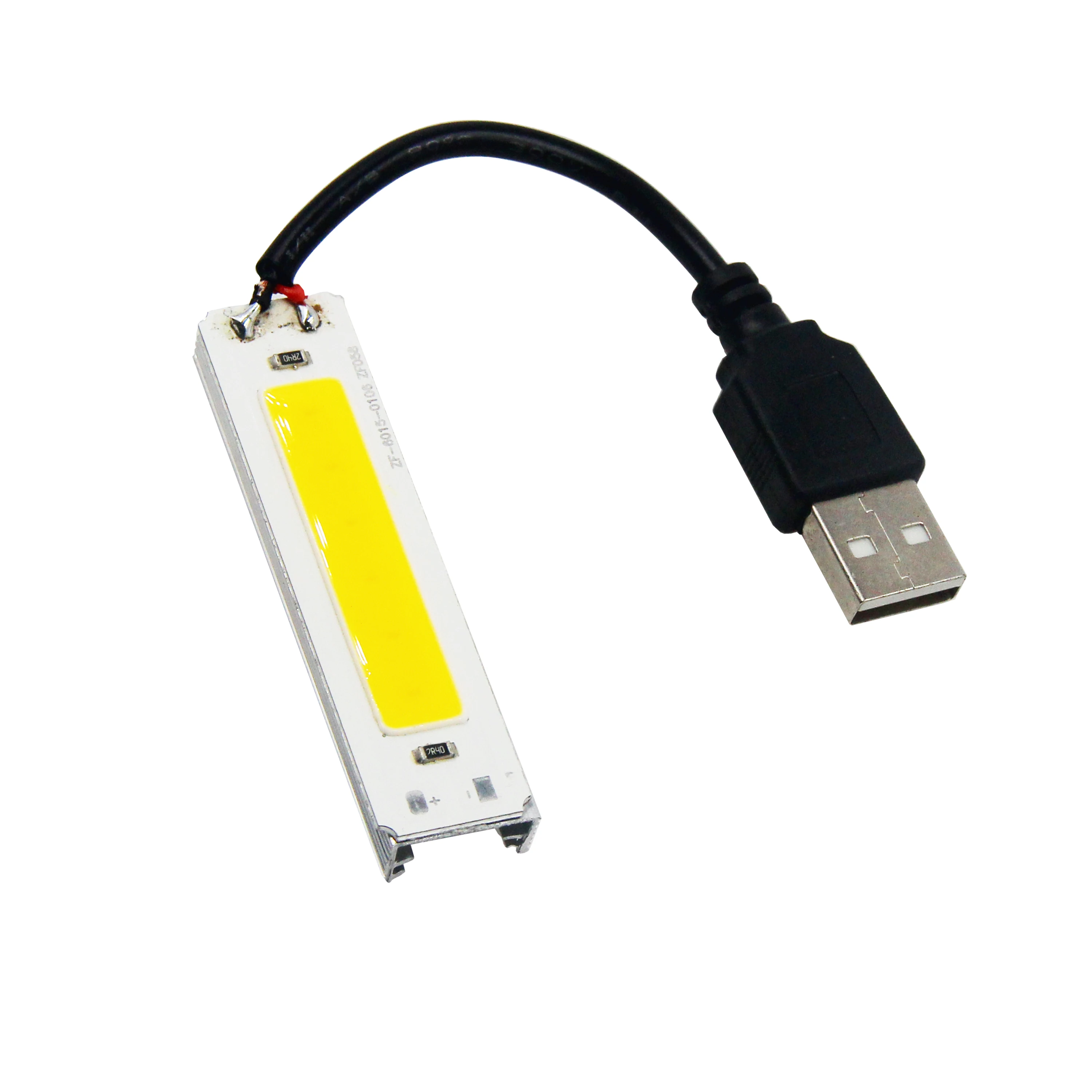 2020 new led light 60mm 15mm LED COB Strip 2W 5V DC with USB Warm cold White COB LED source for DIY Bicycle work lamp light