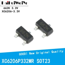 50PCS/LOT XC6206P332MR  662K 3.3V XC6206-3.3V  SOT23 SOT-23 SMD Positive Fixed LDO Voltage New Original