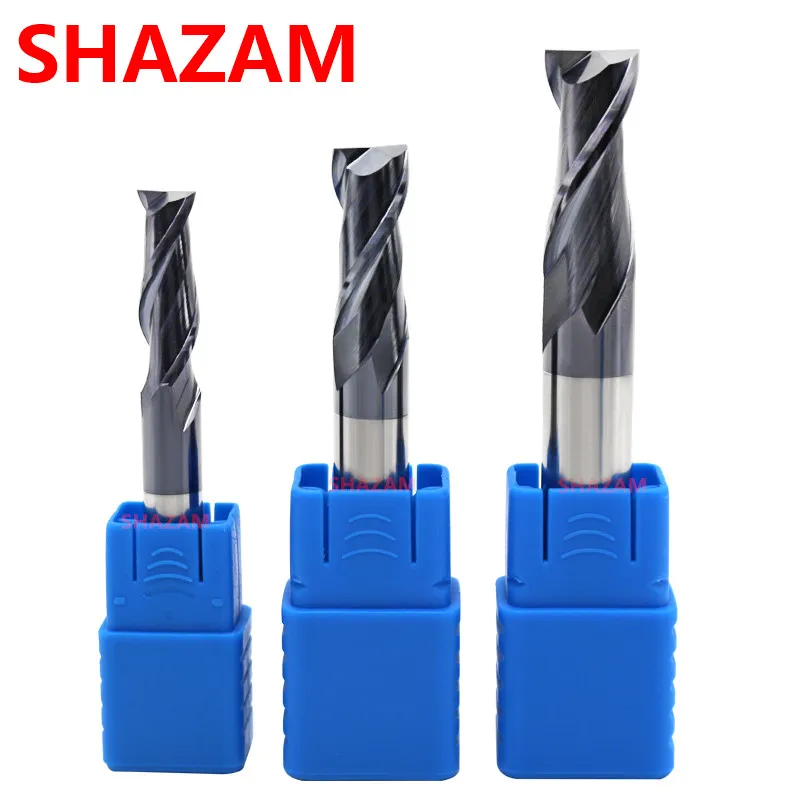 Fräsen Cutter Legierung Beschichtung Wolfram Stahl Cnc Bearbeitungs 2 Klinge Schaftfräser Großhandel Top Fräsen Cutter Kit Fräsen Maschine Werkzeuge – Detail 1
