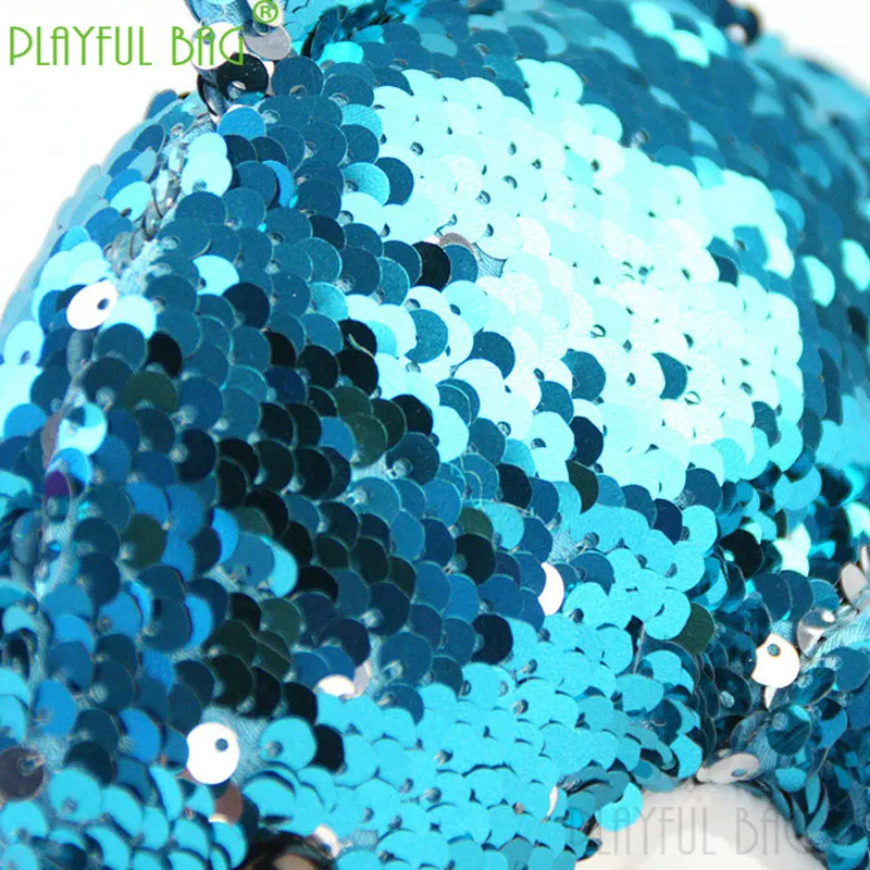 37cm little dolphin doll Sequin dolphin doll plush toy small pendant grab doll imitation Doll Christmas children's gift TD11